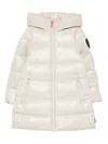 Save The Duck Hooded Quilted Coat In Pink
