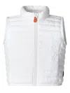 Save The Duck Hooded Quilted Gilet In White