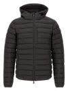 Save The Duck Hooded Quilted Jacket In Black