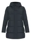 Save The Duck Hooded Quilted Jacket In Blue