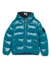 Save The Duck Hooded Quilted Jacket In Blue