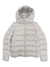 Save The Duck Hooded Quilted Jacket In White