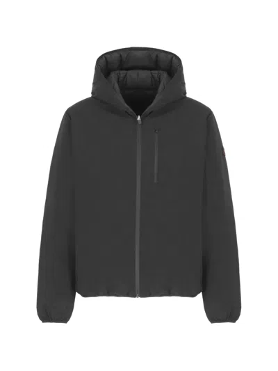 Save The Duck Hooded Reversible Jacket In Gray