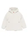 Save The Duck Hooded Zip Coat In Neutral