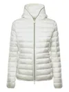 Save The Duck Vicky Short Hooded Basic Jacket In White