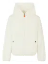 Save The Duck Hooded Zip-front Jacket In White