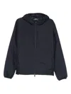 Save The Duck Hooded Zip Jacket In Blue
