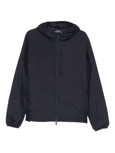 Save The Duck Hooded Zip Jacket In Blue