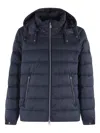 Save The Duck Hooded Zip Padded Jacket In Blue