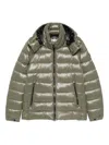 Save The Duck Hooded Zip-up Coat In Green