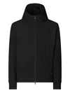 Save The Duck Luiz Logo Detailed Hooded Jacket In Black