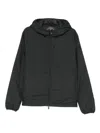 Save The Duck Hooded-zipped Jacket In Black
