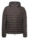 Save The Duck Joncus Brown Hooded Padded Jacket In Brown