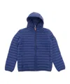 Save The Duck Kids' Huey Hooded Jacket In Blue