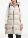 Save The Duck Iria Hooded Gilet In Neutral