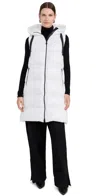 Save The Duck Iria Puffer Vest Off White In Off White