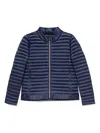 Save The Duck Long Sleeve Cotton Coat In Blue
