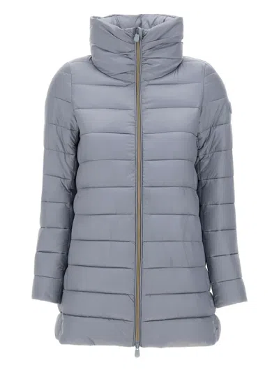 Save The Duck Iris Lydia Quilted Jacket In Gray