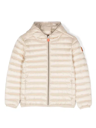 Save The Duck Kids' Iris Puffer Jacket In Shore Beige