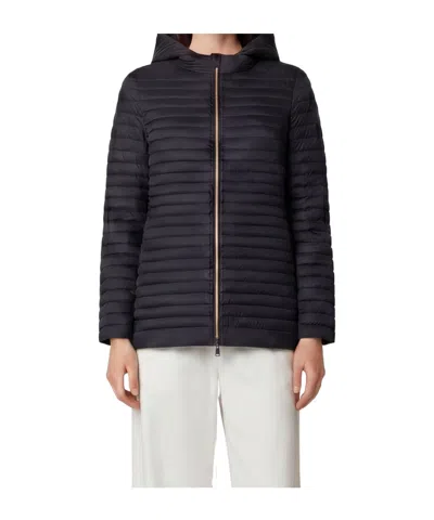 Save The Duck Iris Removable-hood Coat In Black