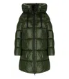 Save The Duck Isabel Hooded Puffer Jacket In Green