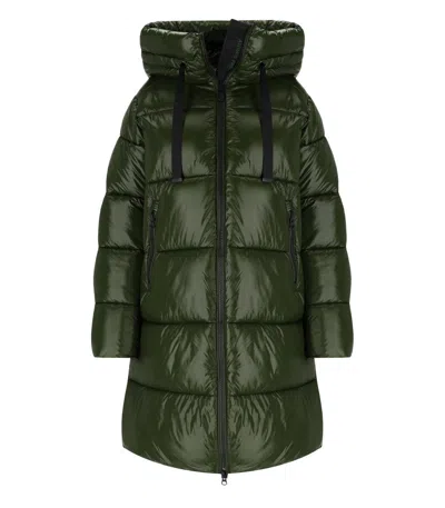 SAVE THE DUCK ISABEL GREEN HOODED PADDED COAT