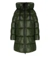 Save The Duck Isabel Hooded Puffer Jacket In Green