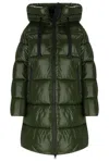Save The Duck Isabel Hooded Puffer Jacket In Verde