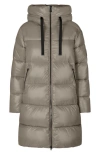 Save The Duck Isabel Hooded Quilted Puffer Coat In Elephant Grey