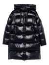 Save The Duck Isabel Long Down Jacket In Blue