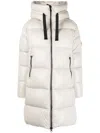 Save The Duck Isabel Padded Zip-up Coat In Neutrals