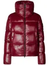 Save The Duck Logo-patch Padded Jacket In Brown