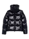 Save The Duck Isla Down Jacket With Laqué Finish In Black
