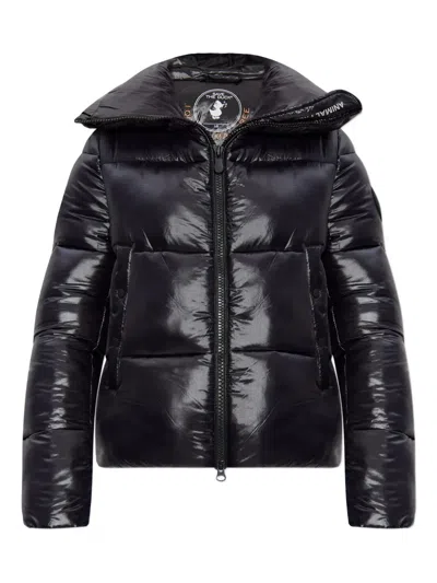 Save The Duck Isla High-neck Puffer Jacket In Black