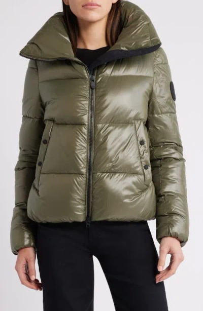 Save The Duck Isla Water Repellent Puffer Coat In Green