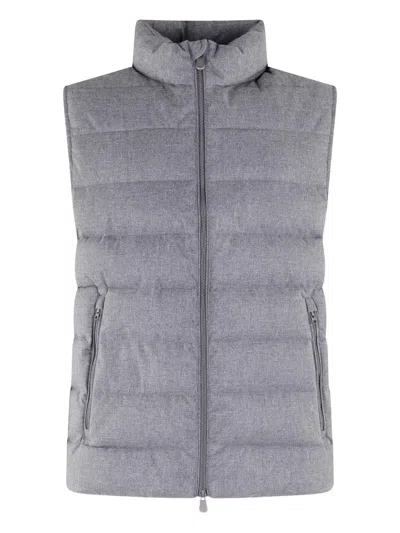 Save The Duck Italo Padded Gilet In Gray