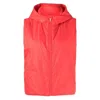 Save The Duck Jack Red Tais Hooded Gilet In Red