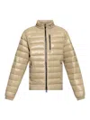 Save The Duck Logo-patch Padded Jacket In Beige