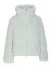 Save The Duck Kennie Water Repellent Faux Shearling Jacket In Blue