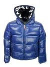 Save The Duck Artie Down Jacket With Hood With Animal Free Padding With Animal-free Padding With Zip Closure And L In Blue