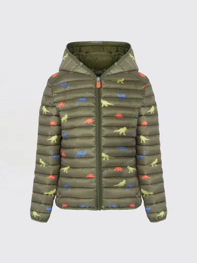 Save The Duck Jacket Kids Color Olive In Multi