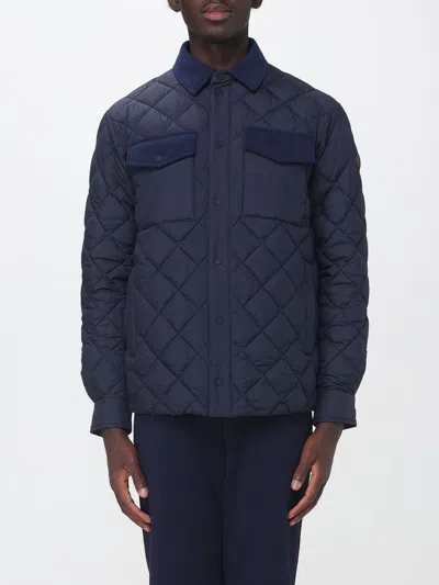Save The Duck Jacket Men Color Blue In Animal Print