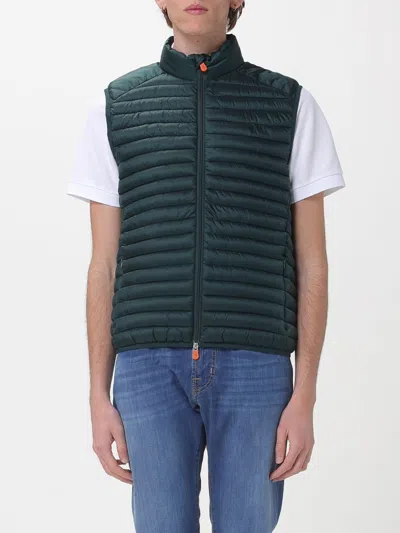 Save The Duck Suit Vest  Men Color Green In Black