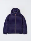 Save The Duck Kids' Hooded Padded Jacket In Blau