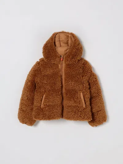 Save The Duck Jacket  Kids Color Camel In Brown