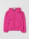 Save The Duck Hooded Recycled Polyester Windbreaker In Fuchsia