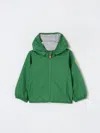 Save The Duck Green Windbreaker Jacket For Baby Boy With Logo In Green