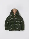 Save The Duck Logo-patch Zip-up Padded Jacket In Green