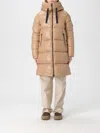 Save The Duck Beige Down Jacket Frontal Zip Closure In Brown