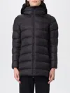 Save The Duck Jade Coat With High Collar In Black